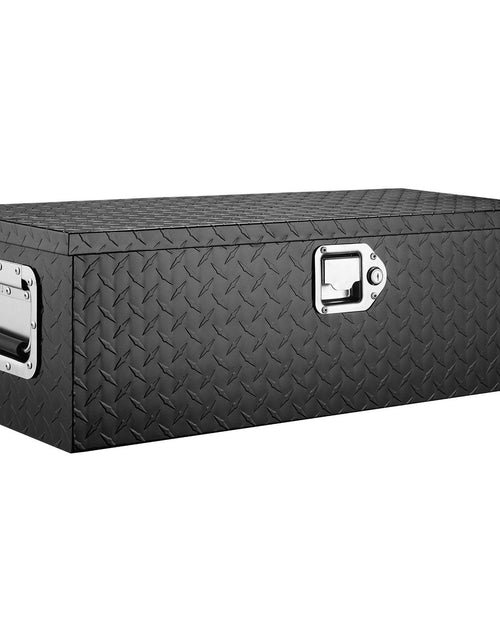 Load image into Gallery viewer, Heavy Duty Aluminum Truck Bed Tool Box, Diamond Plate Tool Box with Side Handle and Lock Keys, Storage Tool Box Chest Box Organizer for Pickup, RV, Trailer, Truck Bed, 30"x13"x9.6", Black
