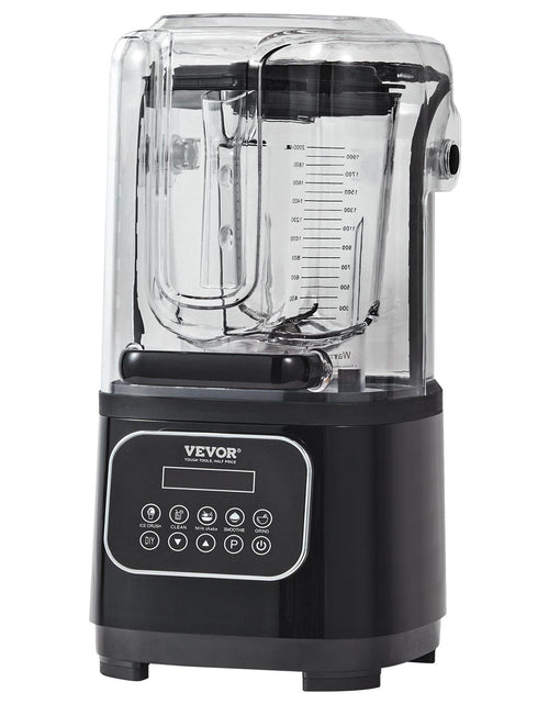 Load image into Gallery viewer, Professional Blender with Shield, Commercial Countertop Blenders, 68 oz Blender Combo, Stainless Steel 9 Speed &amp; 5 Functions Blender, for Shakes, Smoothies, Peree, and Crush Ice, Black
