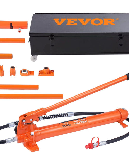 Load image into Gallery viewer, 20 Ton Porta Power Kit, Portable Hydraulic Jack with 4.6 ft/1.4 m Oil Hose, Car Frame Repair Tool with Storage Case for Automotive, Heavy Equipment, Mechanic (44000 LBS)
