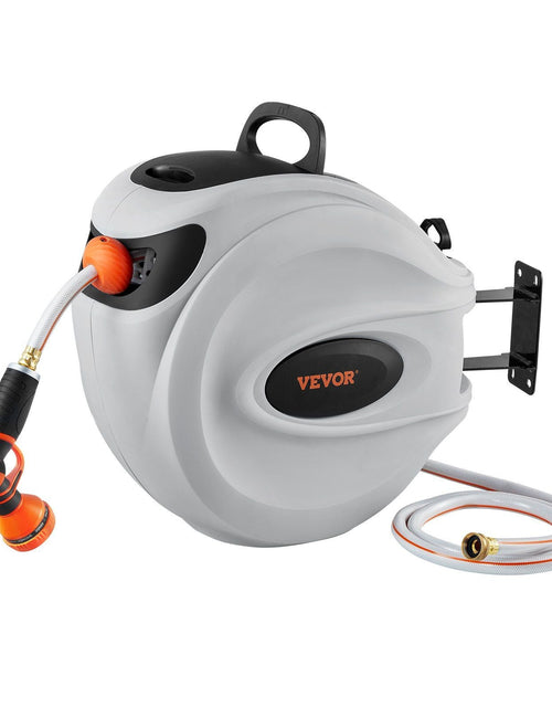Load image into Gallery viewer, Retractable Hose Reel Water Hose Reel 115'x1/2" 180° Swivel Wall-Mounted
