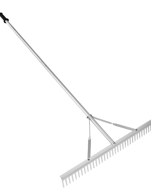 Load image into Gallery viewer, Landscape Rake, 36" Head Aluminum Landscape Rake, Lake Weed Rake with 75" Long Handle, for Loosening Soil, Lawn Care, Weeding Lake, Garden, Pond
