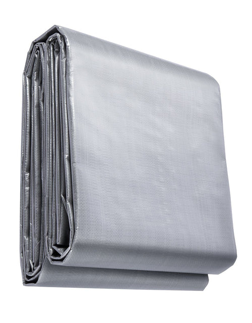 Load image into Gallery viewer, Tarp Waterproof 16x20 ft, Plastic Poly Tarp Cover 10 Mil, Multi Purpose Tear UV and Temperature Resistant Outdoor Tarpaulin with High Durability Reinforced Grommets (Silver/Brown)
