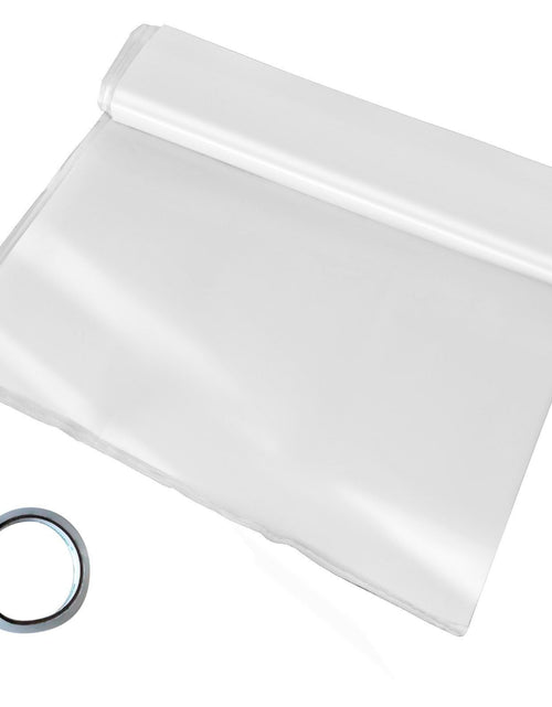 Load image into Gallery viewer, Greenhouse Film 12 x 25 ft, Greenhouse Polyethylene Film 6 Mil Thickness, Greenhouse Clear Plastic Film UV Resistant, Polyethylene Film Keep Warming, Greenhouse Plastic Superior Toughness
