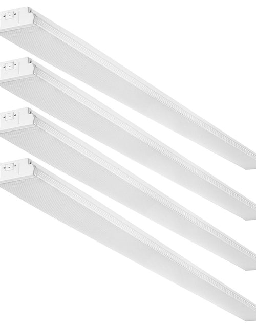 Load image into Gallery viewer, 8FT LED Wraparound Light, 110W 10,000LM, Flush Mount LED Shop Light, 4 Pack 6500K Daylight LED Kitchen Ceiling Lighting Fixtures, for Garage Office Laundry Fluorescent Tube Replacement, ETL
