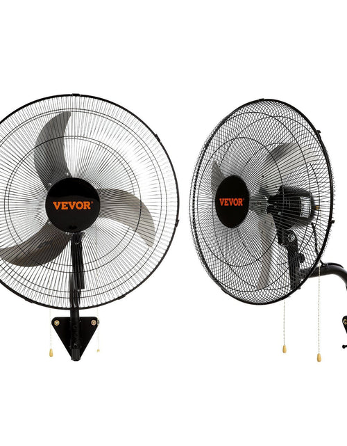 Load image into Gallery viewer, Wall Mount Fan, 2 PCS 18 inch Oscillating, 3-speed High Velocity Max. 4000 CFM Industrial Wall Fan for Indoor, Commercial, Residential, Warehouse, Greenhouse, Workshop, Basement, Garage,Black
