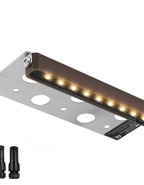 Load image into Gallery viewer, LED Hardscape Lighting, 6.8 Inch Retaining Wall Lights, 3W 12V-24V AC/DC Low Voltage Paver Light, IP68 Waterproof Outdoor Step Lights, 3000K Swivel Hardscape with Connectors (8 Pack Soft White)
