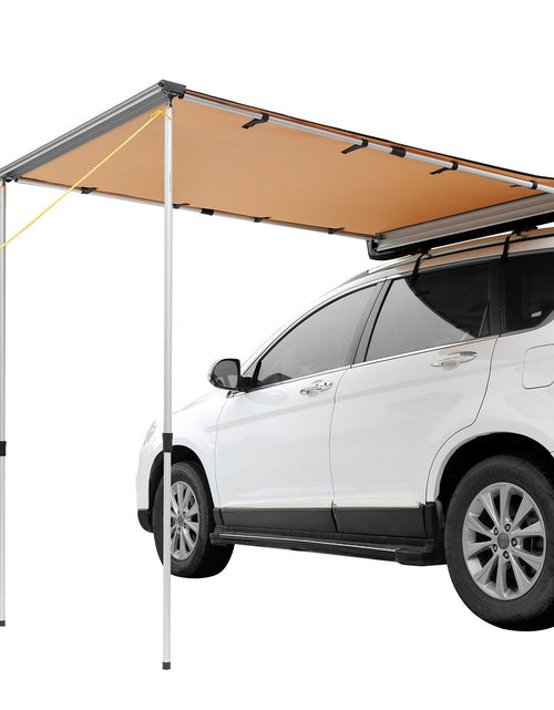 Load image into Gallery viewer, Car Side Awning, Large 6.6' x 8.2' Shade Coverage Vehicle Awning, PU3000mm UV50+ Retractable Car Awning with Waterproof Storage Bag, Height Adjustable, Suitable for Truck, SUV, Van, Campers

