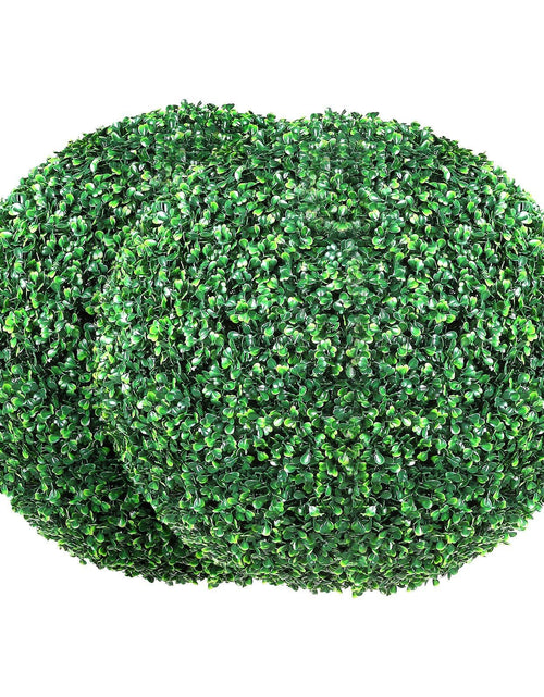 Load image into Gallery viewer, Artificial Topiaries Boxwood Trees, 20' Tall (2 Pieces), Ball-Shape Faux Topiaries Plant, All-year Green Feaux Plant Decorative Balls for Backyard, Balcony,Garden, Wedding and Home Décor
