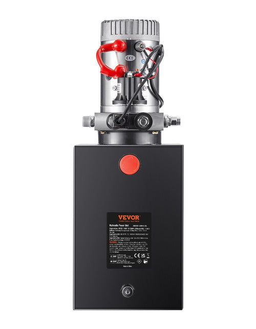 Load image into Gallery viewer, Hydraulic Pump, 20 Quart Hydraulic Power Unit, Single Acting Dump Trailer Pump, 0.91 GPM Flow Rate, 3200 PSI Max Relief Pressure, DC 12V Hydraulic Pump for Dump Trailer Car Lifting
