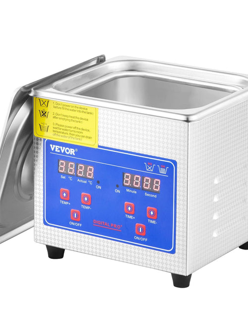 Load image into Gallery viewer, Ultrasonic Cleaner 1.3L Professional Ultrasonic Cleaner with Digital Timer 40kHz Excellent Ultrasonic Cleaning Machine 110V for Jewelry Watch Ring Coin Diamond Eyeglasses Small Parts Cleaning
