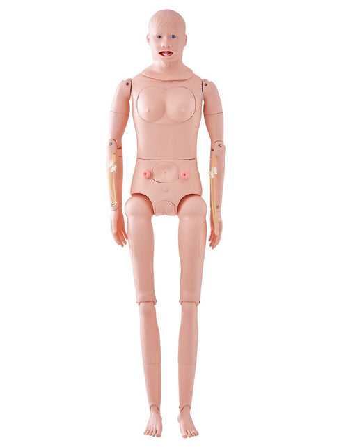 Load image into Gallery viewer, Nursing Training Manikin, Male/Female Life Size Demonstration Human Manikin for Nursing Training, Multifunctional Education Teaching Model, PVC Anatomical Mannequin Body Care Simulator Model
