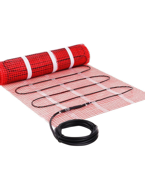 Load image into Gallery viewer, Floor Heating Mat, 30 Sq.ft, Electric Radiant In-Floor Heated Warm System with Digital Floor Sensing Thermostat, Includes Installation Monitor, Adhesive Back for Easy Installation on The Floor
