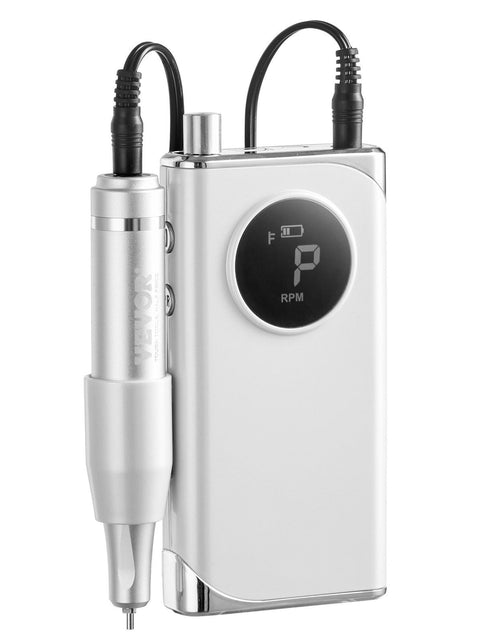 Load image into Gallery viewer, Electric Rechargeable Nail Drill, 40,000RPM Portable Cordless Nail E File Machine, LCD-Display Acrylic Gel Grinder Tool with 6 Bits and 50PCS Sanding Bands for Manicure Pedicure Carve Polish
