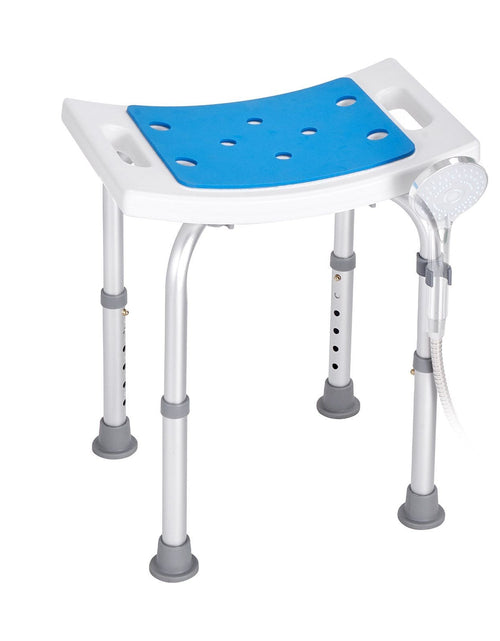 Load image into Gallery viewer, Shower Chair, Adjustable Height Shower Stool, Shower Seat for Inside Shower or Tub, Non-Slip Bench Bathtub Stool Seat for Elderly Disabled Handicap, 350 LBS Capacity
