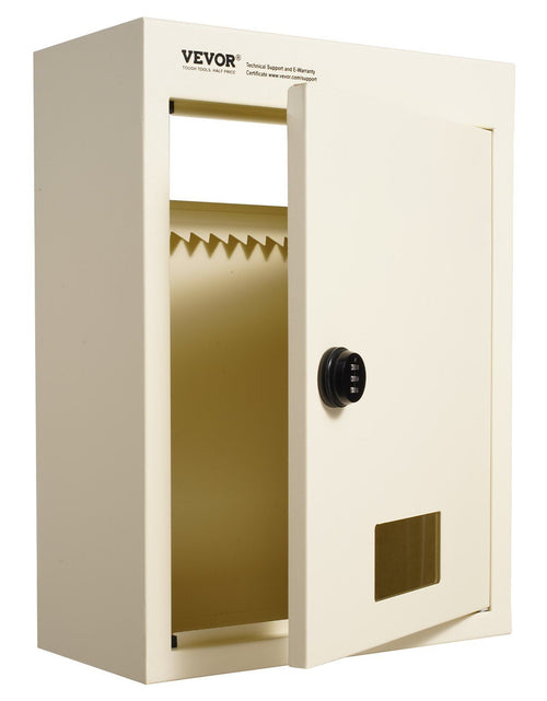 Load image into Gallery viewer, Through The Wall Drop Box, Heavy Duty Steel Through the Wall Mailbox with 2.8-7.9" 13" Combination Lock, 12.5x6.3x16.9" Mail Drop Box, Beige
