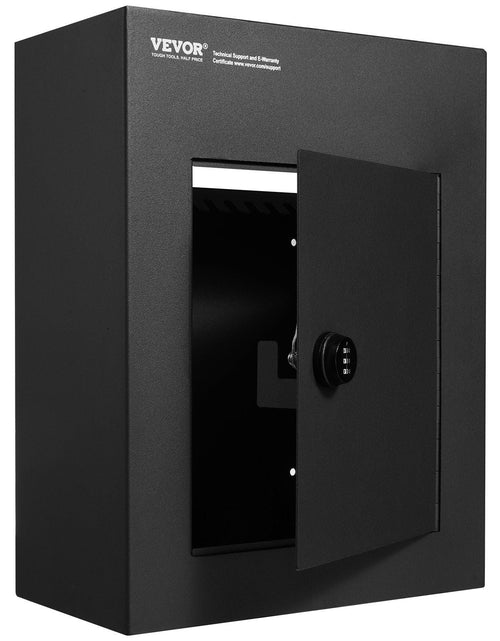 Load image into Gallery viewer, Through The Wall Drop Box, Heavy Duty Steel Through the Wall Mailbox with 2.8-7.9" 13" Combination Lock, 13x7x17" Mail Drop Box, Black
