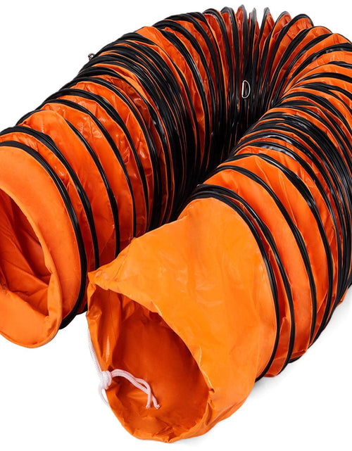 Load image into Gallery viewer, 25ft Ducting Hose, PVC Flexible Duct Hosing with S Hook &amp; Steel Support for 8inch Utility Blower
