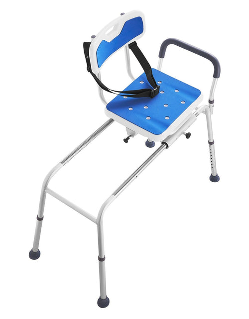 Load image into Gallery viewer, Sliding Tub Transfer Bench Shower Chair with 360 Degree Swivel Seat 400LBS
