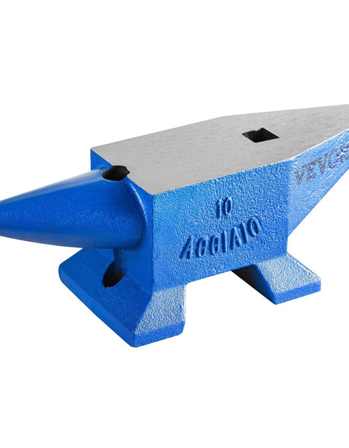 Load image into Gallery viewer, Single Horn Anvil 22Lbs Steel Anvil Blacksmith for Sale Forge Steel Tools W/ Round and Square Hole and Equipment Anvil Rugged Blacksmith Jewelers Durable and Robust Metalsmith Tool
