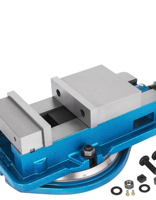 Load image into Gallery viewer, 5 Inch ACCU Lock Down Vise Precision Milling Vice 5 Inch Jaw Width Drill Press Vise Milling Drilling Machine Bench Clamp Clamping Vice with 360 Degree Swiveling Base CNC Vise
