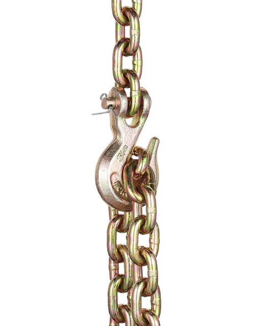 Load image into Gallery viewer, Binder Chain G80 Tie Down Tow Chain with Two Hooks 5/16" x 14.2' 4900 lbs
