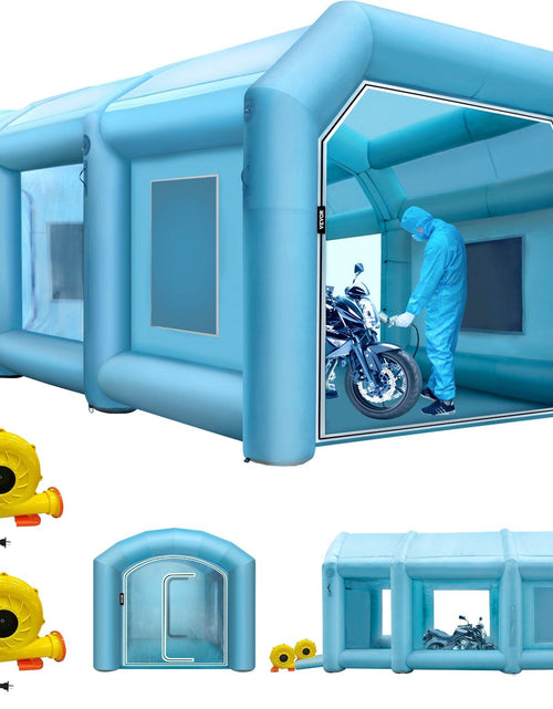Load image into Gallery viewer, Inflatable Spray Booth Car Paint Tent 29.5x19.7x13FT with Filter 2 Blowers
