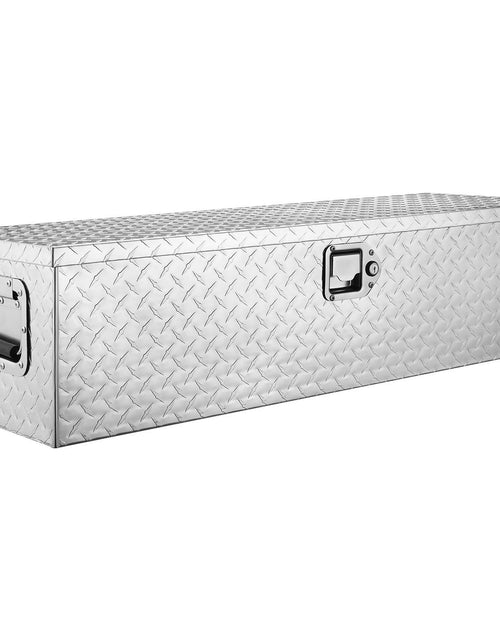 Load image into Gallery viewer, Heavy Duty Aluminum Truck Bed Tool Box, Diamond Plate Tool Box with Side Handle and Lock Keys, Storage Tool Box Chest Box Organizer for Pickup, Truck Bed, RV, Trailer, 39"x13"x10", Silver
