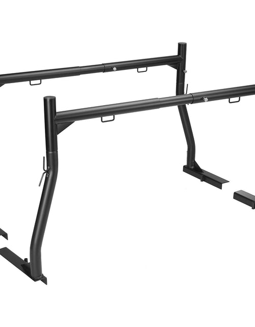 Load image into Gallery viewer, Truck Rack, 46-71inch Extendable Truck Ladder Rack, 800 lbs Capacity Steel Ladder Rack for Truck with Non-Drilling J-bolts, Heavy Duty Truck Bed Rack for Kayak, Surfboard, Lumber, Ladder
