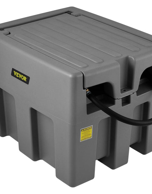 Load image into Gallery viewer, Portable Diesel Tank, 58 Gallon Capacity &amp; 10 GPM Flow Rate, Diesel Fuel Tank with 12V Electric Transfer Pump and 13.1ft Rubber Hose, PE Diesel Transfer Tank for Easy Fuel Transportation,Gray
