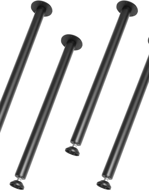 Load image into Gallery viewer, 30" Solid Steel Adjustable Desk Legs Office Table Furniture Set of 4 Black
