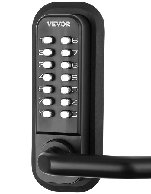 Load image into Gallery viewer, Mechanical Keyless Entry Door Lock, 14 Digit Keypad, Double-sided Embedded Outdoor Gate Door Locks Set with Handle and Keypad, Water-proof Zinc Alloy, Easy to Install, for Yard, Garden, Garage
