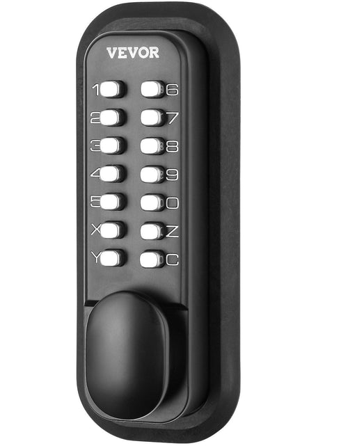 Load image into Gallery viewer, Mechanical Keyless Entry Door Lock, 14 Digit Keypad, Outdoor Gate Door Locks Set with Surface-mounted Latch, Water-proof Zinc Alloy, Keypad and Knob, Easy to Install, for Garden, Garage, Yard
