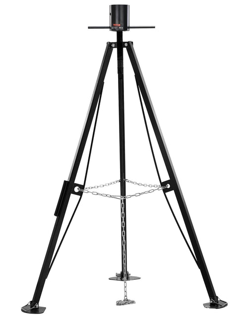 Load image into Gallery viewer, 5th Wheel Tripod Stabilizer, 5000 LBS Load Capacity Tripod Fifth Wheel Stabilizer, 35"-57" Adjustable Height RV Gooseneck Stabilizer, Tripod Jack for Fifth-Wheel Trailers, RVs, and Campers
