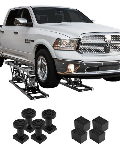 Load image into Gallery viewer, Car Lift, 25.6" Max. Height, 5,000 LBS Capacity Portable Car Lift, with Extended-Length Plates, Heavy-duty Carbon Steel Truck Lift with 120V Power Unit, Auto Car Jack Lifts for Home Garage Shop
