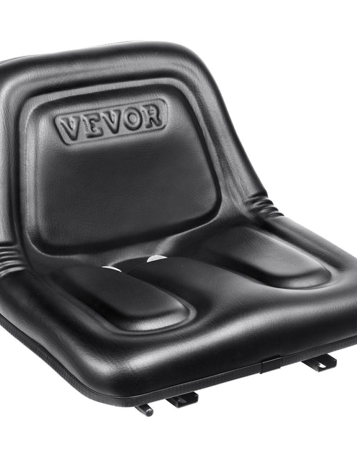 Load image into Gallery viewer, Universal Tractor Seat, Lawn Mower Seat with Micro Switch and Drainage Holes, 6.3-11.8 inch Extended Slot Tractor Seat for Tractor Loader Excavator

