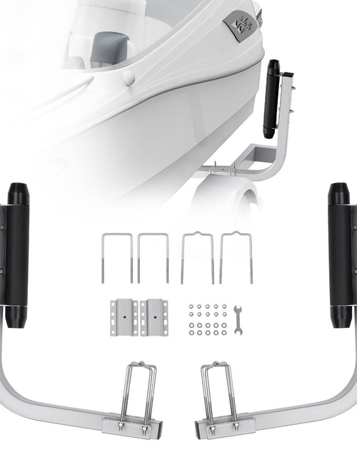 Load image into Gallery viewer, Marine Trailer Guide Set, 20.5' Flexibly Adjustable Poles, Pair of Steel Anti-Rust Guides, Durable Roller Support for Ski, Fishing, or Sailboat Trailers 2024
