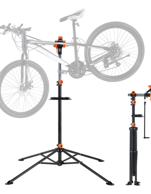 Load image into Gallery viewer, Bike Repair Stand, 80 lbs Heavy-duty Steel Bicycle Repair Stand, Adjustable Height Bike Maintenance Workstand with Magnetic Tool Tray Telescopic Arm, Foldable Bike Work Stand for Home, Shops
