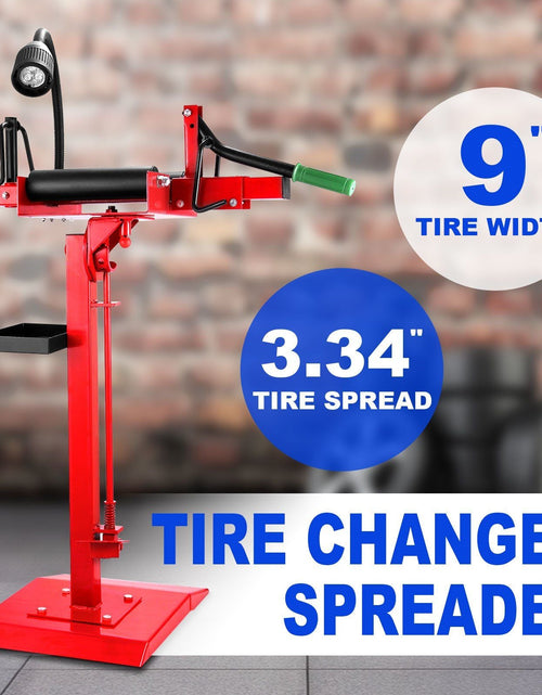Load image into Gallery viewer, Manual Tire Spreader Portable Tire Changer with Stand Adjustable LED Light Tire Spreader Tool for Light Truck and Car
