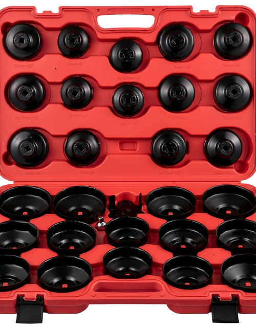 Load image into Gallery viewer, Oil Filter Socket Set, 30 Pcs Oil Filter Wrench Set, Sturdy Steel Oil Filter Socket, 3/8" Oil Filter Socket, Low Profile Oil Filter Socket Set For Easy Access, Oil Filter Wrench Cap Set w/ Case

