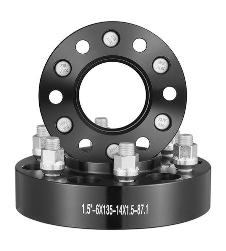 1.5" 6"x5.3" Wheel Spacers Wheel Adapters 6 Lug Forged Spacer 4 PCS Black