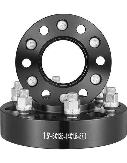 Load image into Gallery viewer, 1.5" 6"x5.3" Wheel Spacers Wheel Adapters 6 Lug Forged Spacer 4 PCS Black
