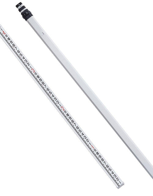 Load image into Gallery viewer, Aluminum Grade Rod, 16-Feet/8ths 4 Sections Telescopic Measuring Rod,Double-Sided Scale 1/8in Leveling Rod Stick,Aluminum Alloy Survey Rod with Bubble Level &amp;Carrying Bag for Houses,Walls,Floors
