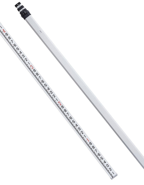 Load image into Gallery viewer, Aluminum Grade Rod, 16-Feet/10ths 4 Sections Telescopic Measuring Rod,Double-Sided Scale 1/10ft Leveling Rod Stick,Aluminum Alloy Survey Rod w/ Bubble Level &amp;Carrying Bag for Houses,Walls,Floors
