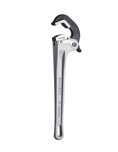 Load image into Gallery viewer, Pipe Wrench, 14" Aluminum Straight Pipe Wrench, Automatic Jaw Adjustment, Adjustable Plumbing Wrench, Easy to Carry, Ergonomic Handle, Hangable Design, for Water Pipes, Automotive Repairs
