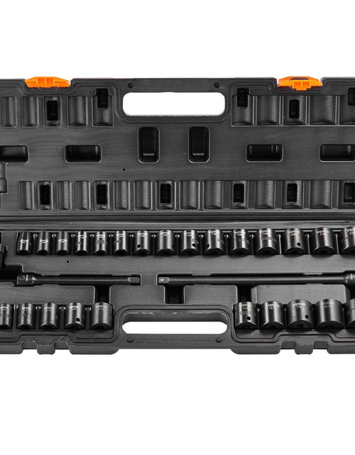 Load image into Gallery viewer, Impact Sockets Set 29pcs 6-Point 3/8in Drive Bit Ratchet Tool Kit Case

