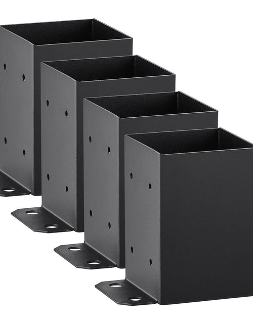 Load image into Gallery viewer, 4 Pack 4x4 Post Base Brackets Heavy Duty Wood Post Fence Post Anchor
