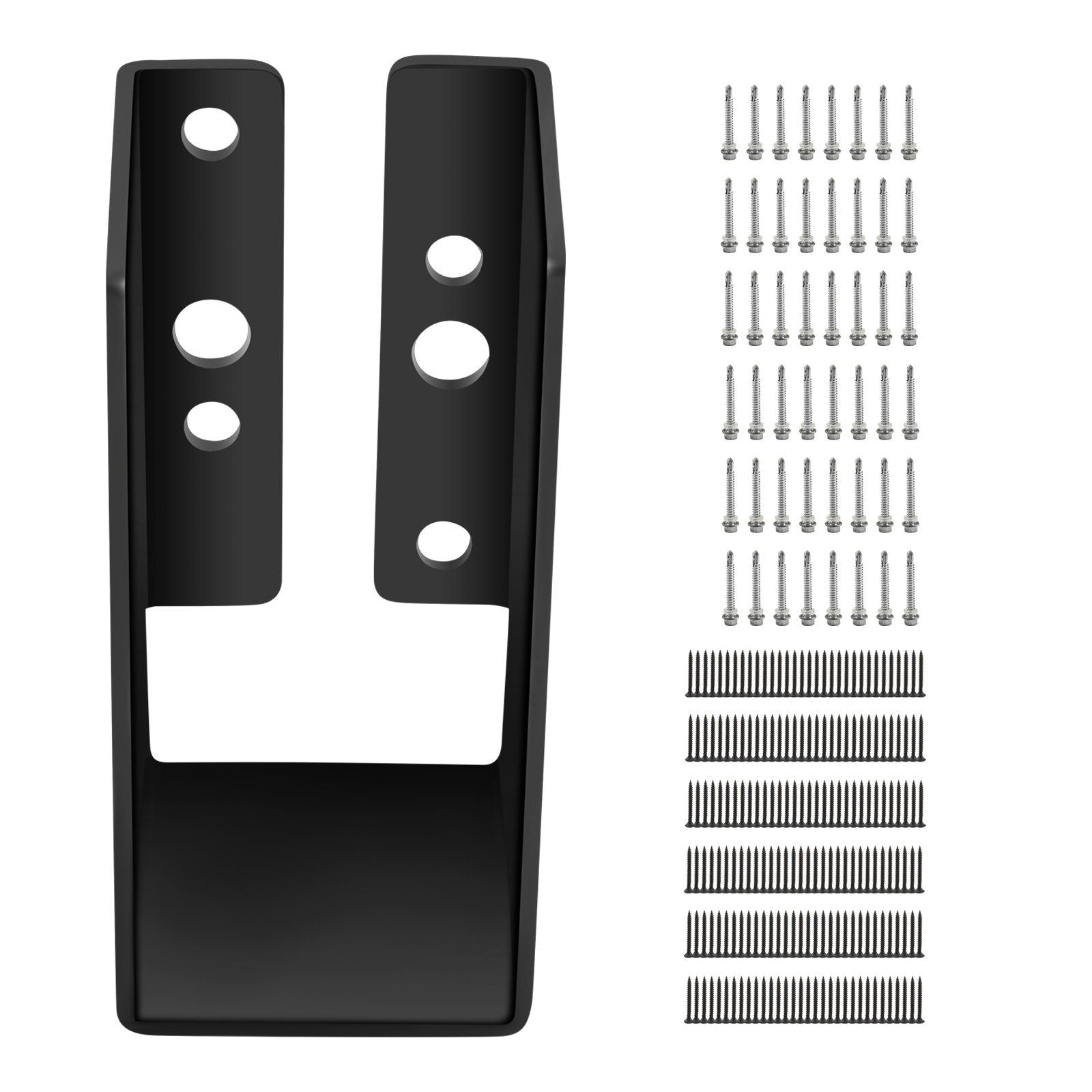 Concealed Joist Hanger, 2"x4" Outdoor Accent Concealed-Flange, Pack of 24 Concealed Joist Bracket, Q235 Steel Plate Powder-Coated Concealed Face Mount Joist Hanger for 2"x4" Beam Swing, 3.7"