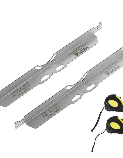 Load image into Gallery viewer, Wheel Alignment Tool, 2-Pack Toe Alignment Toe Plates, Stainless Steel Wheel Alignment Tool Plate, Toe Angle Accurate Measurement, Includes 2 Measuring Tapes &amp; Conversion Chart
