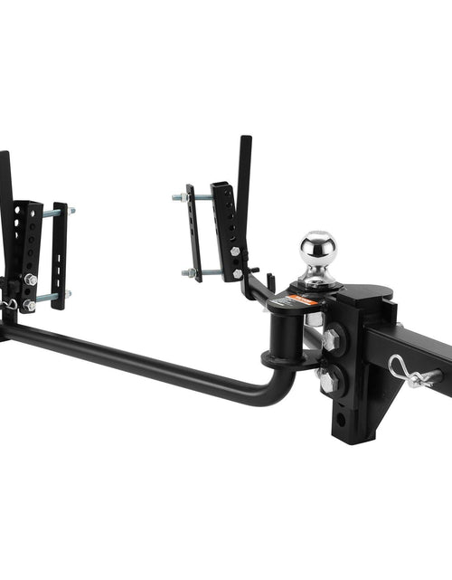 Load image into Gallery viewer, Weight Distribution Hitch, 1,500 lbs Weight Distributing Hitches Kit with Sway Control for Trailer, 2-In Solid Steel Shank, 2-5/16 in Alloy Steel Ball, Powder Coated Load Leveling Hitch, Black
