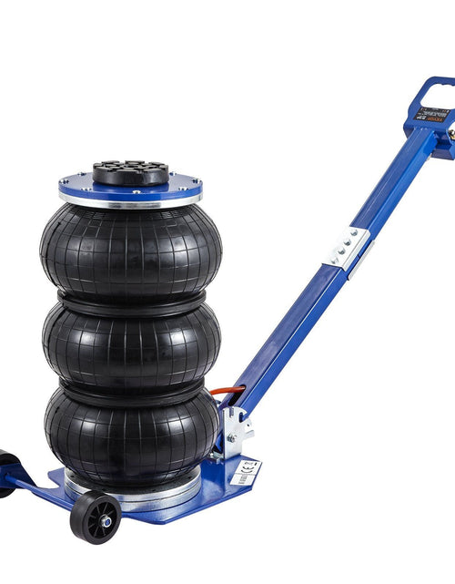 Load image into Gallery viewer, Air Jack, 3 Ton/6600 lbs Triple Bag Air Jack, Airbag Jack with Six Steel Pipes, Lift up to 17.7", 3-5 s Fast Lifting Pneumatic Jack, with Adjustable Long Handles for Cars, Garages, Repair (Blue)
